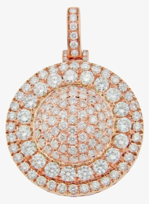 Diamond 3d Circle Pendant