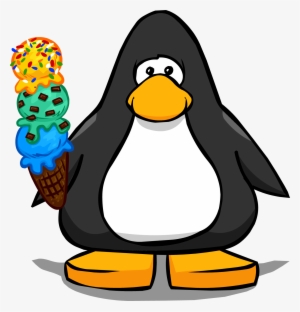 Ice Cream Cone Pc - Club Penguin Penguin