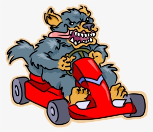 Vector Illustration Of Go Kart Loving Tasmanian Devil - Go Kart Clipart