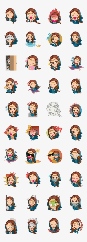 Cute Arabian Princess Sticker Pack - Final Fantasy Xiv Line 公式 スタンプ 第 2 弾