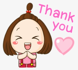 Cute Little Girl Sticker Messages Sticker-0 - Cute Thank You Stickers
