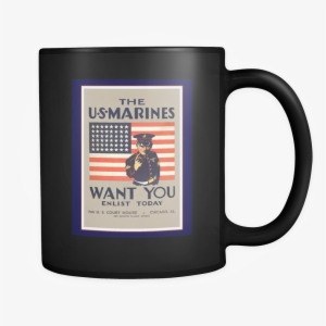 Black Mug, Us Marines Want You