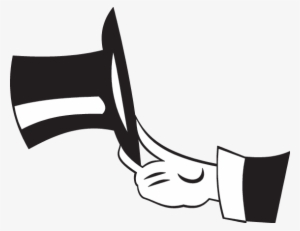 Cat In The Hat And The Sea - Black And White Magic Clipart