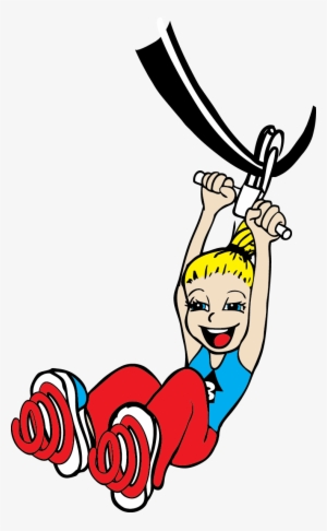 Girl Zipline - Bounce Academy Gymnastics