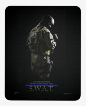 Swat Team Mousepad - Gicléedruk: Give The Order By Jason Bullard, 61x41cm.