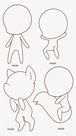 Svg Royalty Free Stock Base By Eelball Bases - Chibi Outline