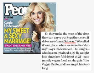 Country Music Star Carrie Underwood Talks About Dates - People Puzzler Goes Hollywood!
