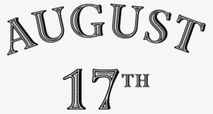 Logo August 17th Single Malt Whisky Black - August 17th