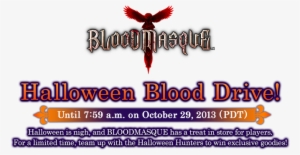 Bloodmasque ™ Halloween Blood Drive Until - Bloodmasque