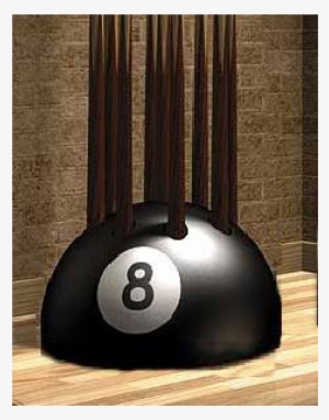 Stunning 8 Ball Cue Stand & Rack, The Original Holds - 9 Cue Floor Stand, Eight Ball By Clubking Ltd