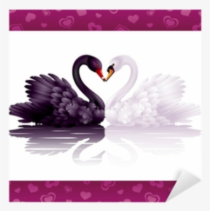 Two Graceful Swans In Love - Swan Png