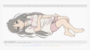 View Mio Laying Down , - 唯&澪 ジャンボクッションカバー(抱き枕カバー)「けいおん!」