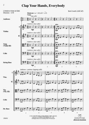 Everybody Thumbnail Clap Your Hands, Everybody Thumbnail - Patton Jerry Goldsmith Sheet Music