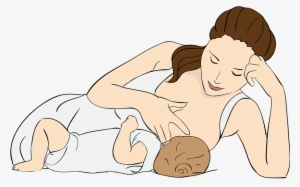 Breastfeeding Laying Down - Breast Feed Png