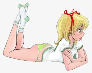 Mandy Laying Down - Anime Girl Laying Down Transparent