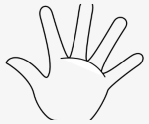 Hand Clipart Outline - Line Art Hand Png