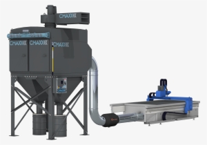 The Cmaxx Connected To An Aks Plasma Table - Dust Collector