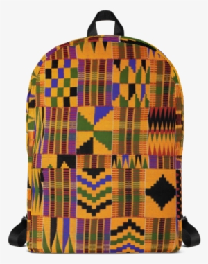 King T'challa / Black Panther Kente Pattern Backpack - Kente Cloth