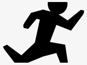 Running Man Stick Figure - Clip Art