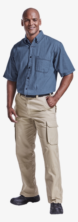 Mens Denim Shirt Short Sleeve Lo-den - Shirt