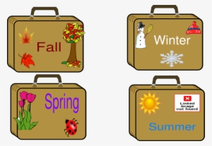 Small - Suitcase Clip Art