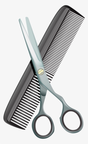 Comb And Scissors Png Clip Art Image - Comb And Scissors Clipart
