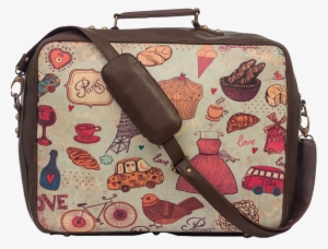 Paris Suitcase Travel Bag - Transparent Background Travel Bag Png