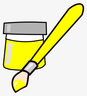 Yellow Paint Brush Clipart