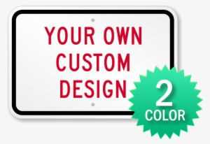 2-color Printed Custom Horizontal Aluminum Sign - Beaver Creek Coffee Logo