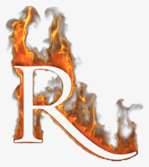 Devil Font - Letter R Flame Png