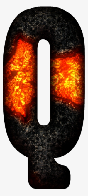 Alfabeto En Lava De Volcán