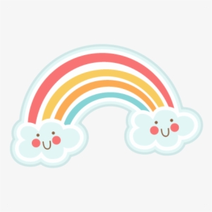 Cute Rainbow Svg Cutting Files Rainbow Svg Cut File - Cute Rainbow Clip Art
