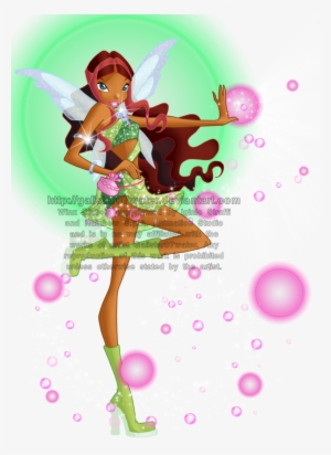Pink Bubbles And Morphix Charm By Galistar07water - Winx Club Layla