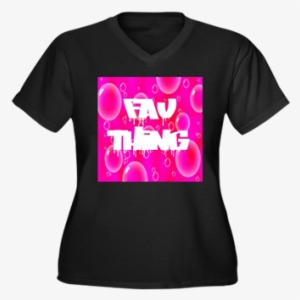 Fav Thing Pink Bubbles Plus Size T-shirt - T Shirt