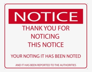 Notice Png Photos - Notice Thank You For Noticing