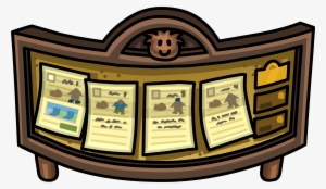 Puffle Hotel Notice Board - Illustration