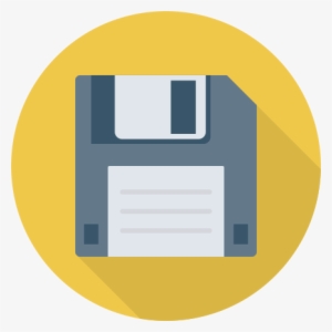 Floppy Discs Aka The Real Life Save Button Icon - Flat Save Icon Png