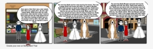 Nadia And The Puppy - Cartoon