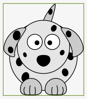 Appealing Cartoon Retro Dog Howling Clipart Illustration - Dalmatian Dog Clipart