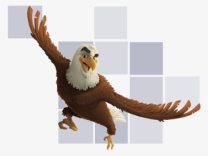 Bald Eagle Character Flying - Bald Eagle