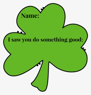 Shamrock Tag - Clip Art
