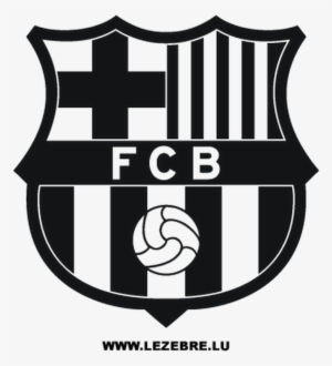 Fcb Black Logo - Barcelona Logo White Png