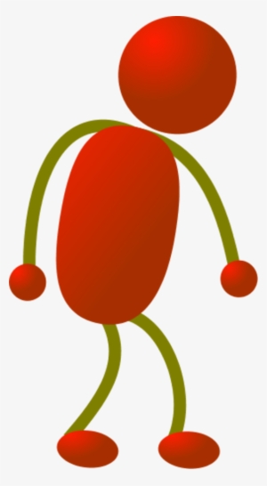 Stick Man Tired - Clip Art