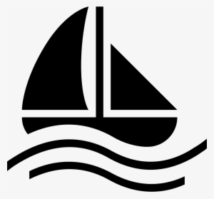 Sailing Boat Black Symbol - Sailing Boat Symbol