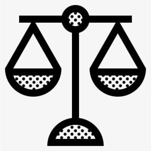 Justice Scale Rubber Stamp - Balance Icon