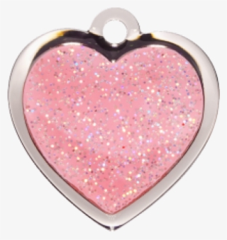 Pink Sparkle Heart Small - Tag Glitter Png