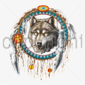 Click Here For Apparel Pricing - Dream Catcher Wolf Men's T-shirt Shirt Native American