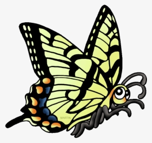 Download Free Printable Clipart And Coloring Pages - Swallowtail Butterfly Clip Art