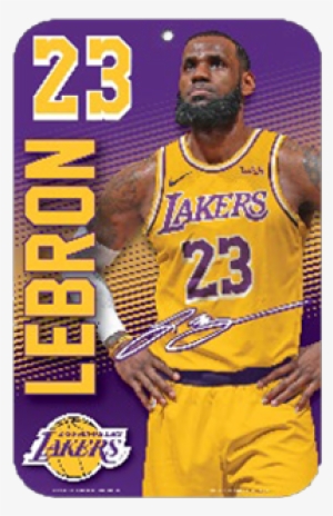 Los Angeles Lakers Lebron James Sign - Lebron James Lakers Poster