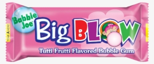 Its Flavors Tutti Fruity, Orange, Strawberry, And Big - Bubble Joe Big Blow